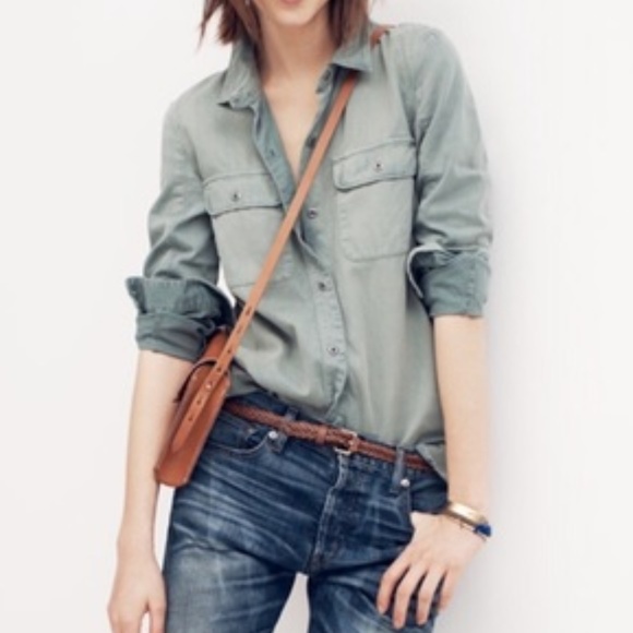 Madewell Tops - Madewell Cargo Tomboy Work Shirt Size Small